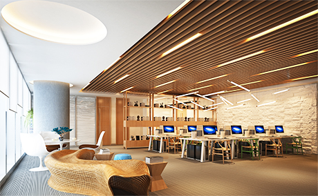 ソリューション西日本が提供するLED照明で明るく快適になったオフィス